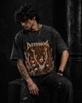 Acid wash overthinking T-shirt