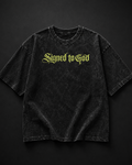 Acid Wash Signed To God Tshirt