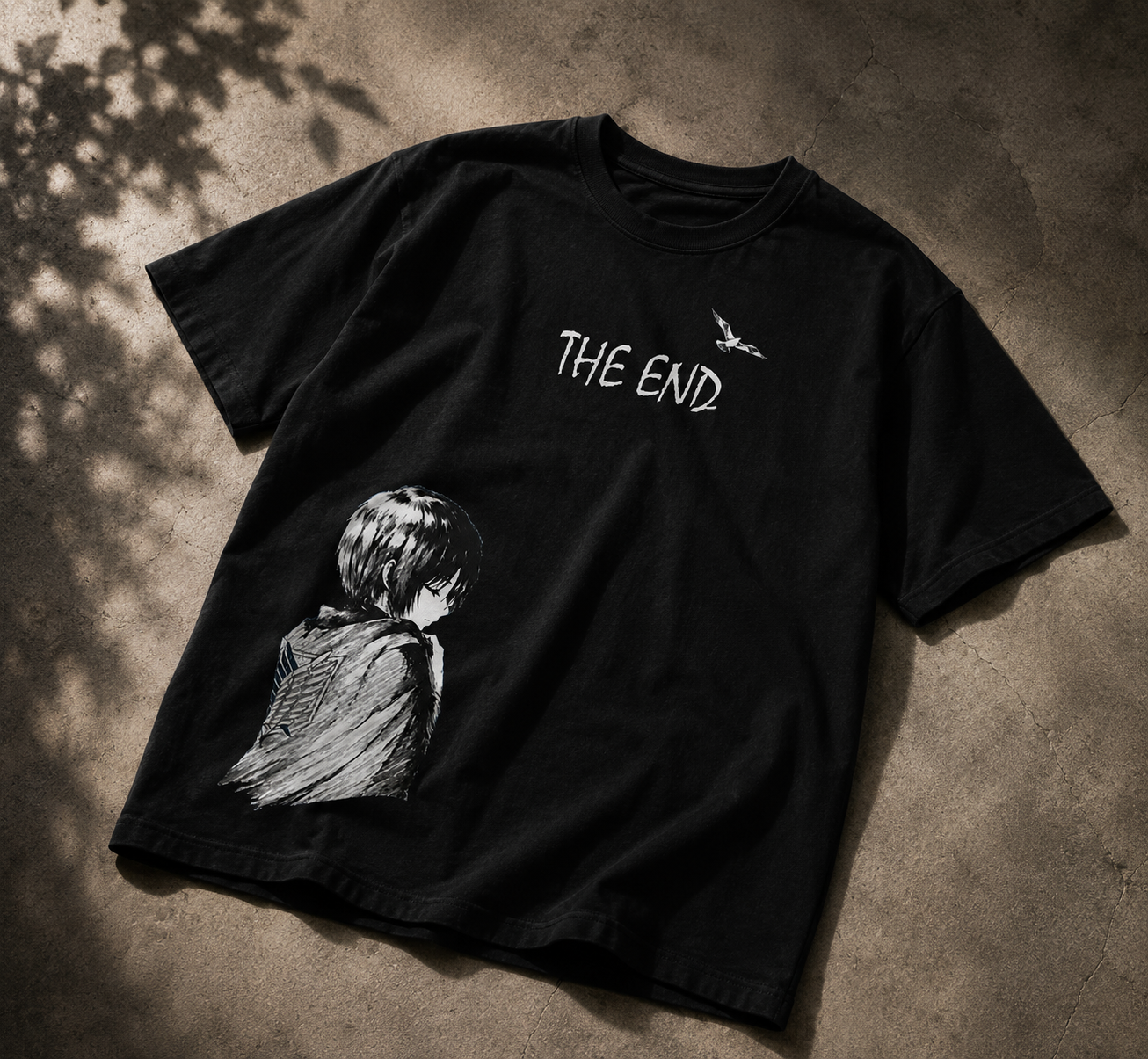 THE END — Eren × Mikasa Graphic T-Shirt